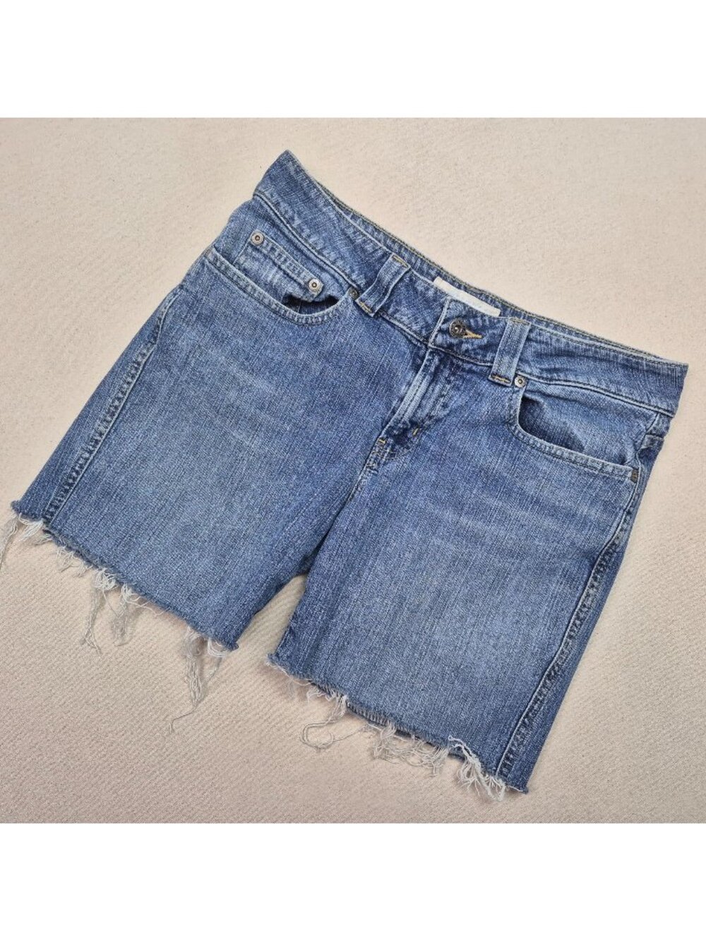 Maurice's Women's Sophie Boot Cut Off Denim Jean Shorts Sz 7/8 EXCELLENT!!!